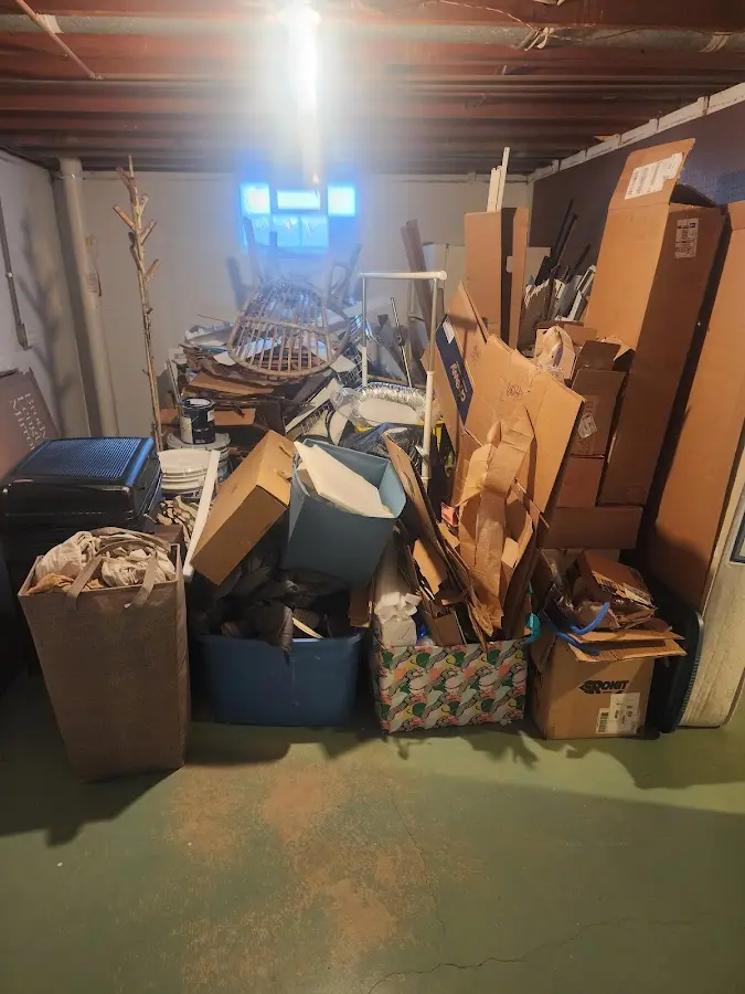 Roll-off dumpster container at job site for 2 Yard Dumpster Rental in Vail